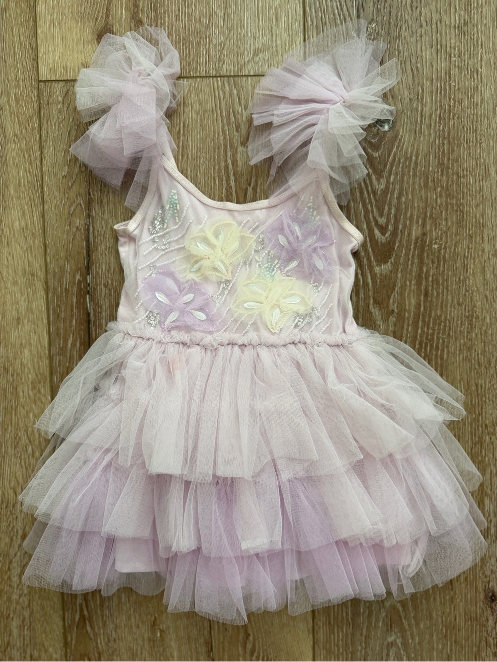 Tutu du Monde Pink Tulle Floral Dress